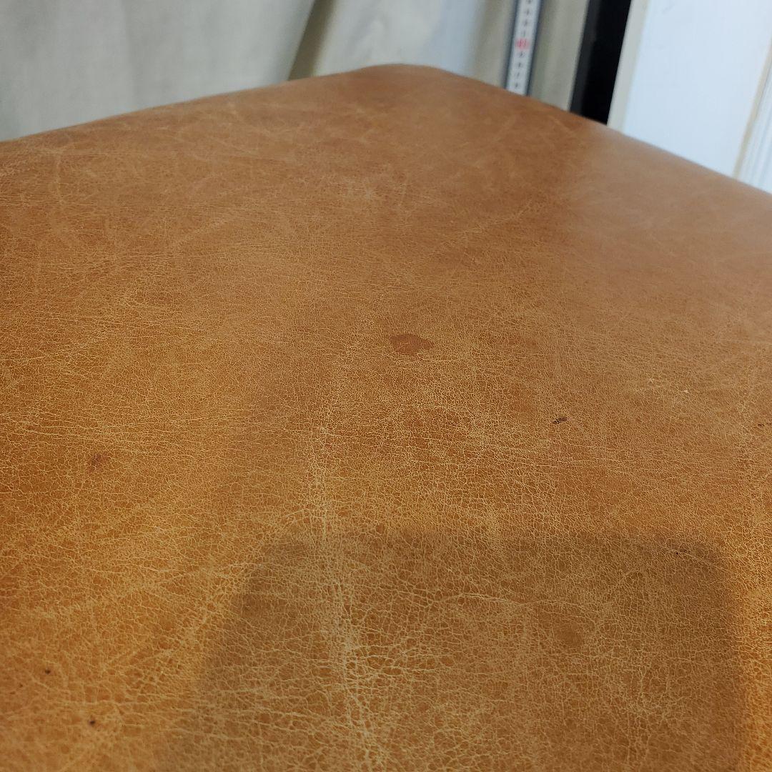 ヴィンテージレザー　アンティークスツール　オットマン　本皮