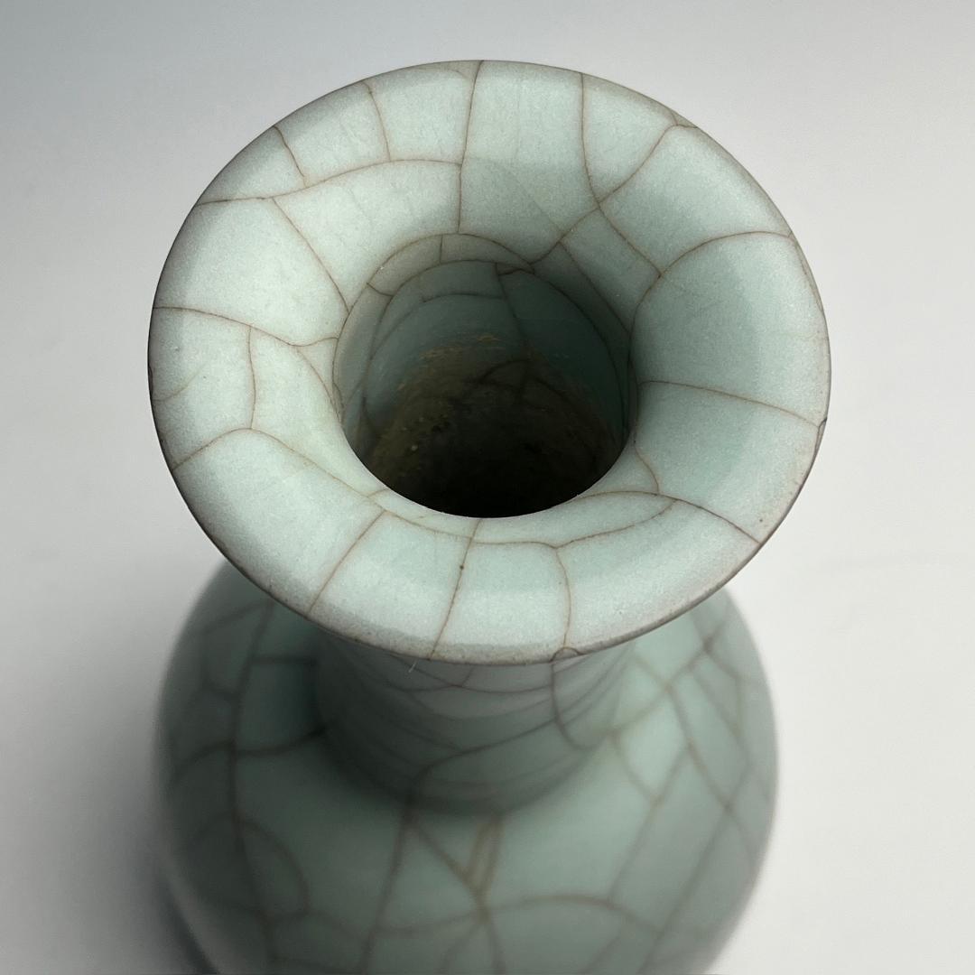 青磁花瓶 景徳鎮窯 古玩 中国美術 唐物 擺件SN16