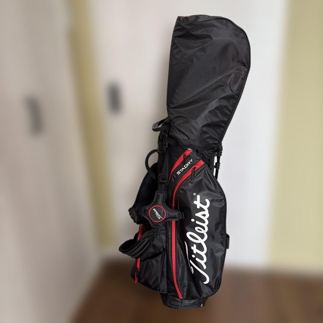 Titleist キャディバッグ 黒/赤 STADRY5