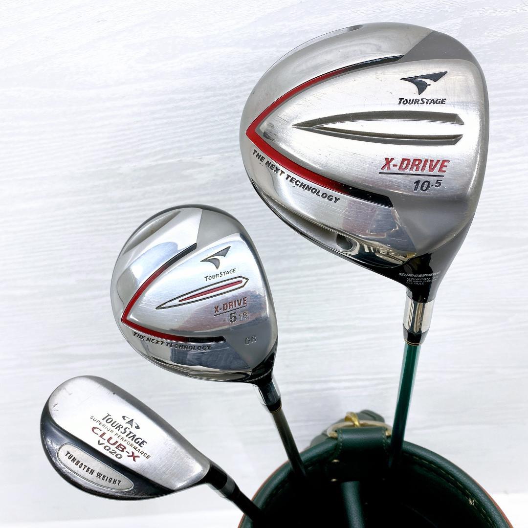 【豪華‼】 ツアーステージ ダンロップ メンズ ゴルフクラブ セット 14本 S