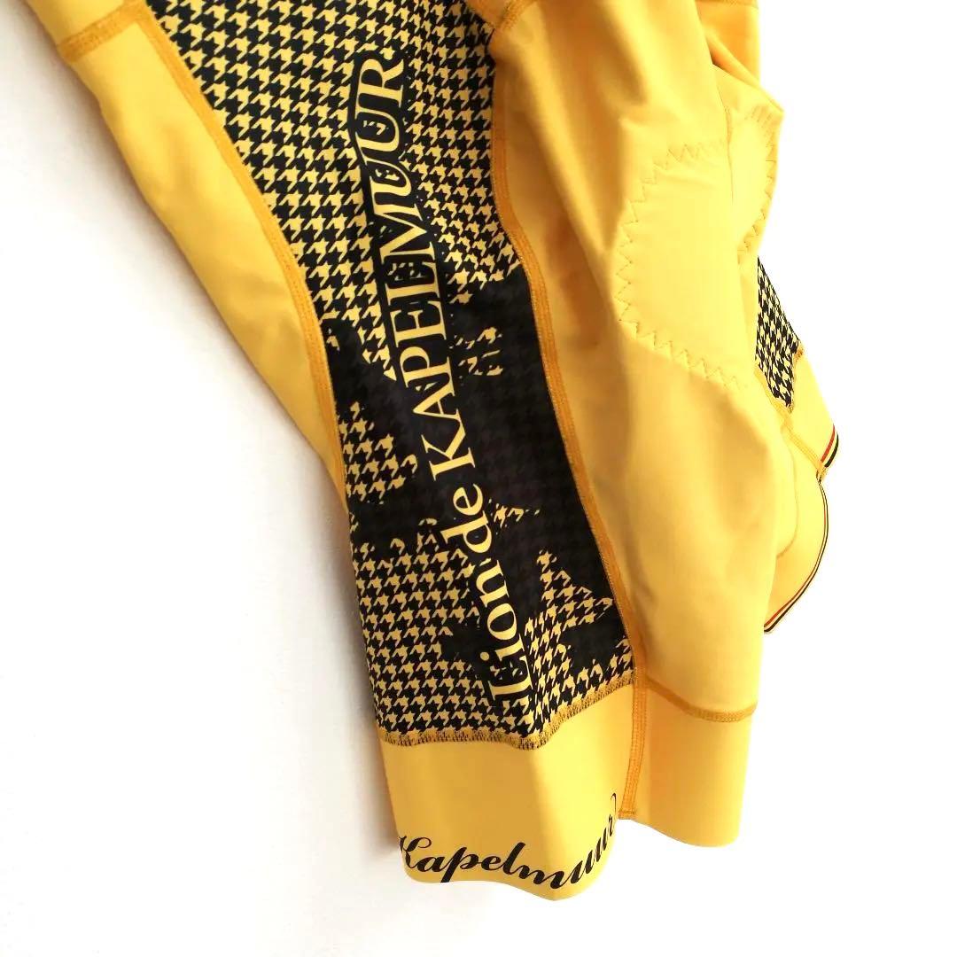 リオンドカペルミュールトライフィットスーツ千鳥格子ビブパンツXLサイクルジャージ