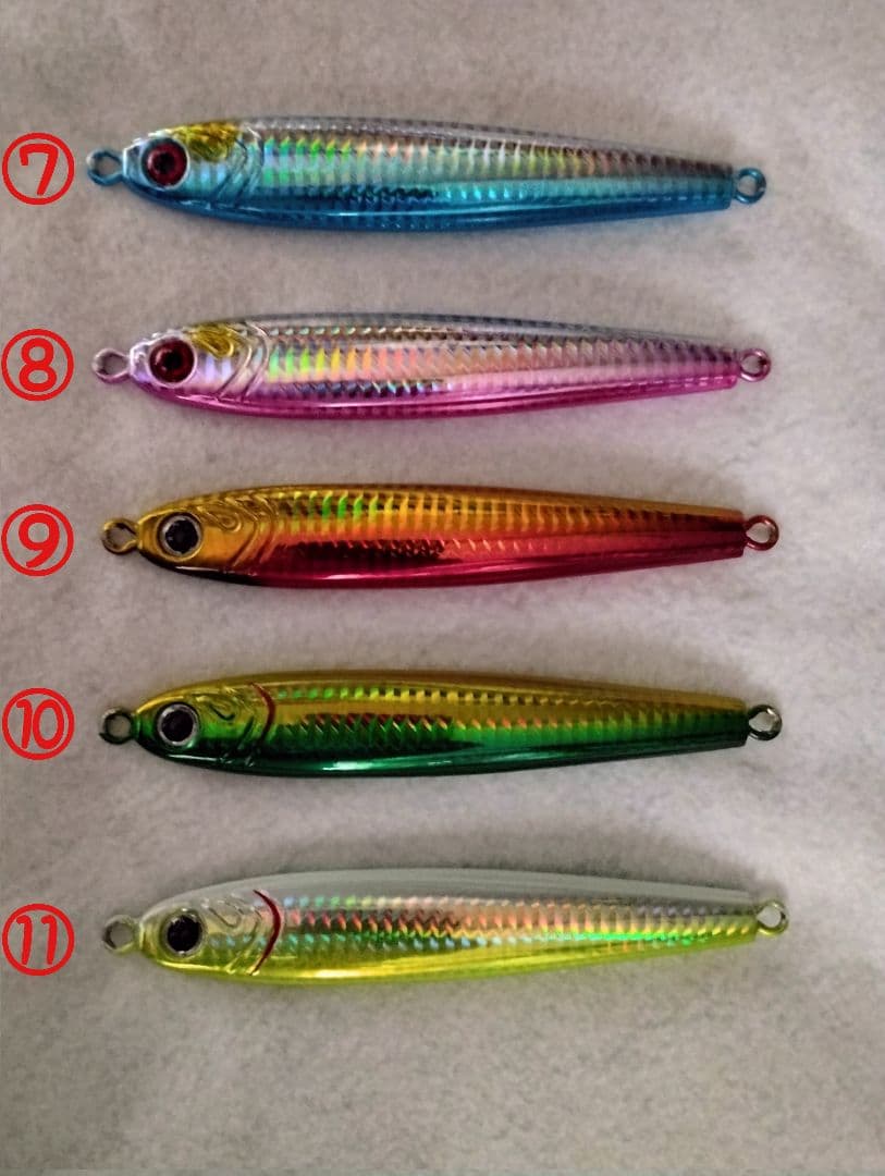 ８本 セット 180g 組合せ自由 メタルジグ TGベイト 形状 高比重