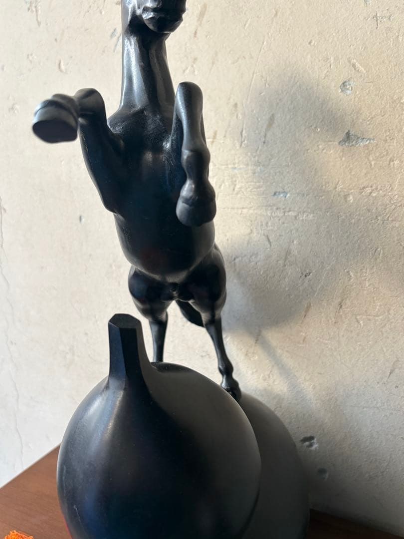 馬 モチーフ 金属製 置物｜干支 午（うま）｜高岡系風 ヴィンテージ オブジェ