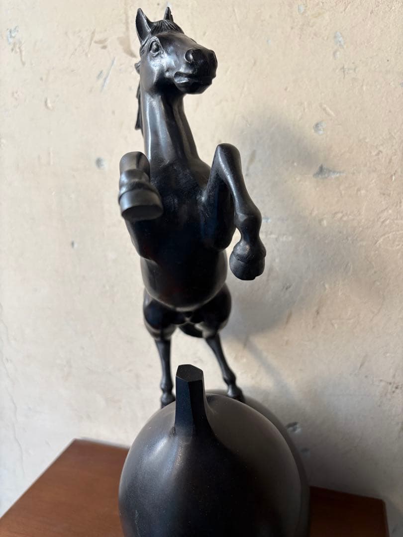 馬 モチーフ 金属製 置物｜干支 午（うま）｜高岡系風 ヴィンテージ オブジェ