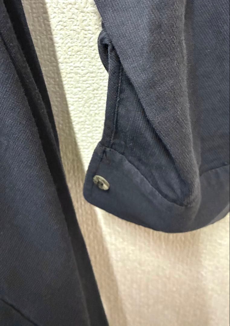 コムデギャルソン　変形デザイン長袖シャツトップス　黒　ブラック