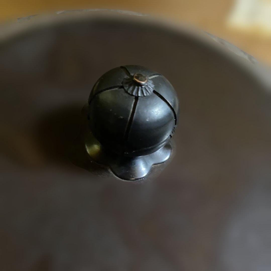 茶道具　透木釜　木箱入