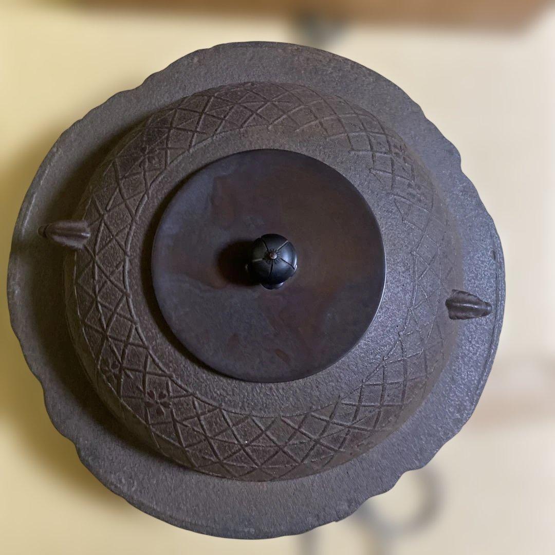茶道具　透木釜　木箱入
