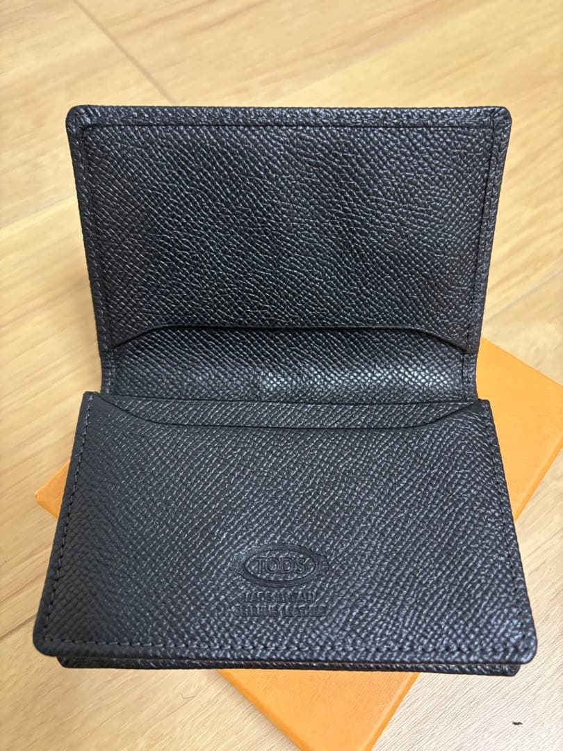 【新品】TOD'S ブラックレザー 名刺入れ