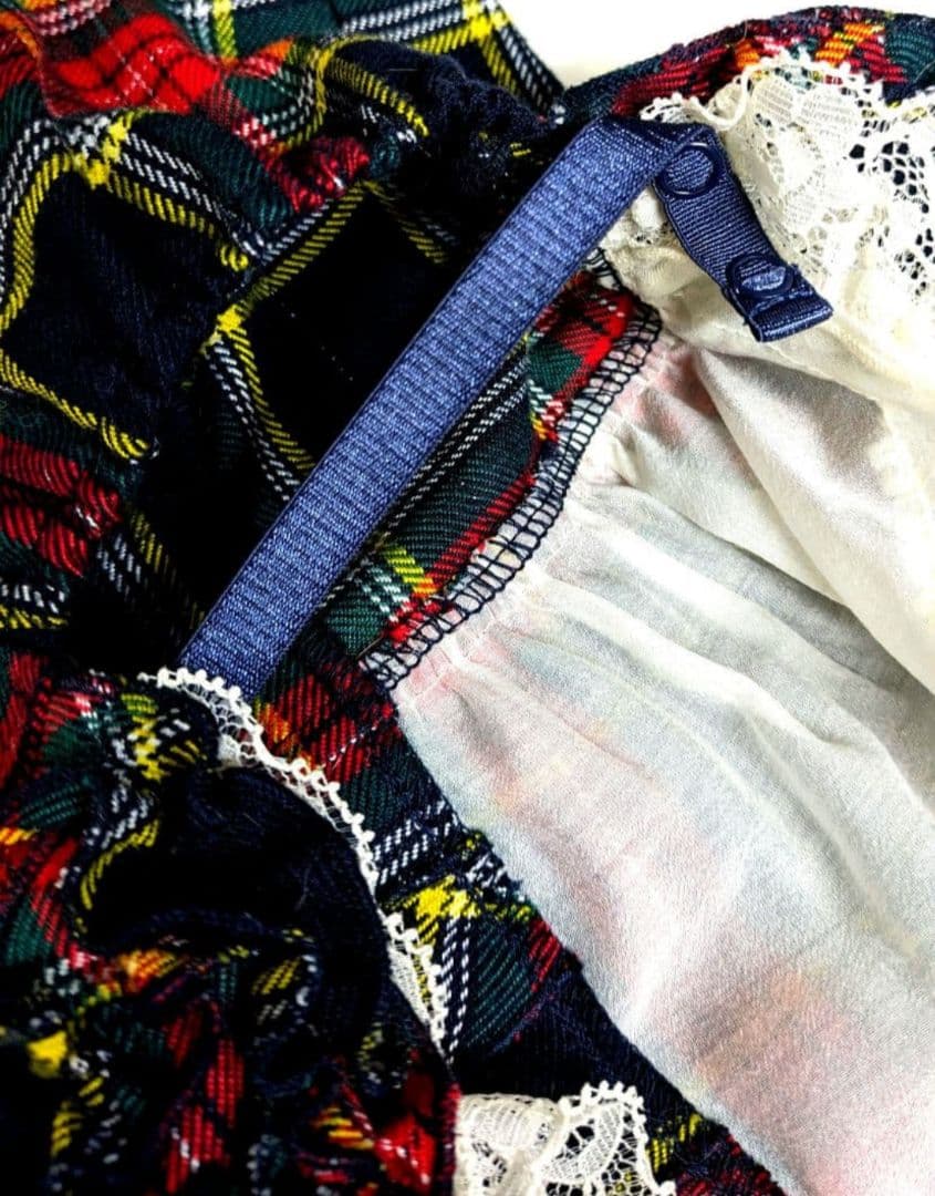 新品未使用　Bul bu-bu　ブルブブ　タータンチェック　ワンピース