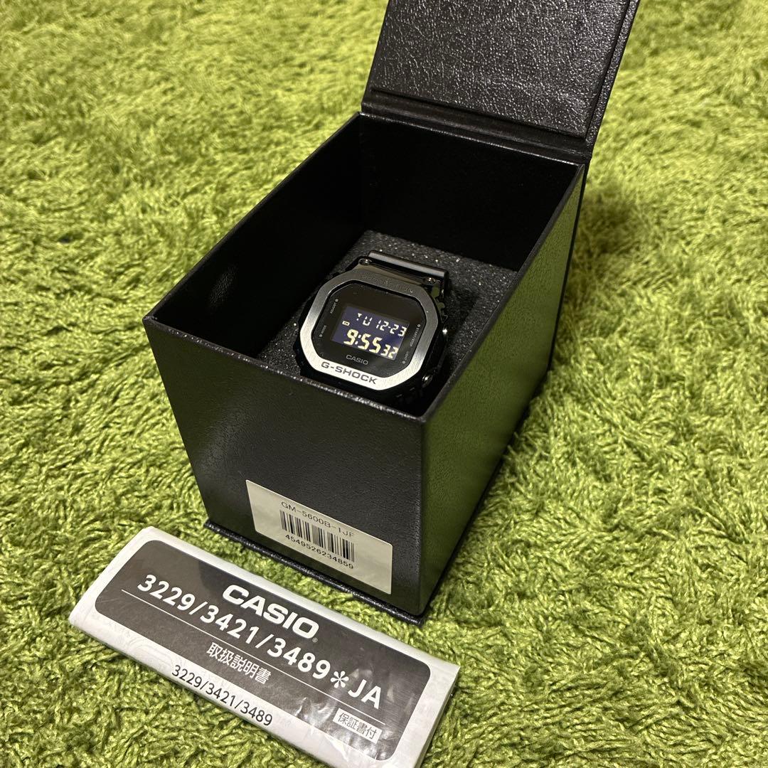 【説明書箱付き】CASIO G-SHOCK GM-5600B-1JF ブラック
