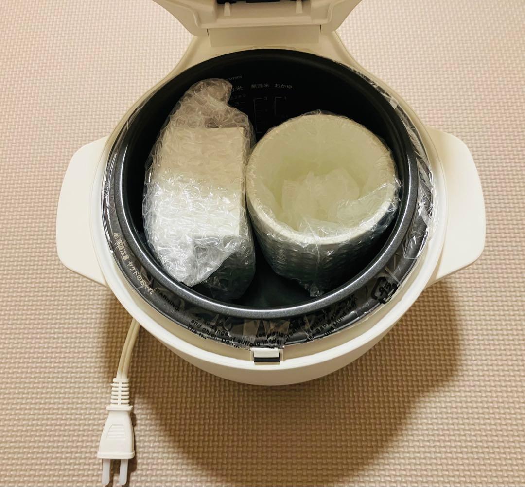 【未使用/外箱と説明書無し】BALMUDA 炊飯器 ホワイト　K03A-WH