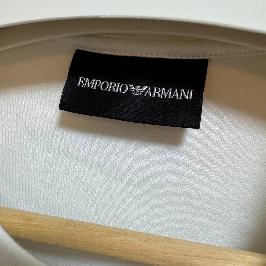 【お値下げ】EMPORIO ARMANI ホワイト トレーナー Lサイズ