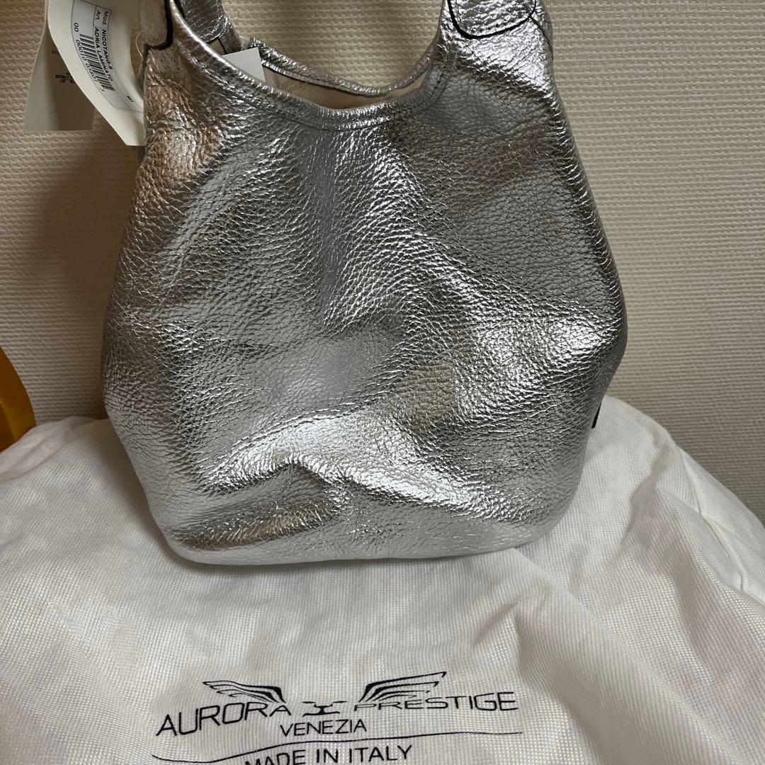 AURORA PRESTIGE シルバーハンドバッグ