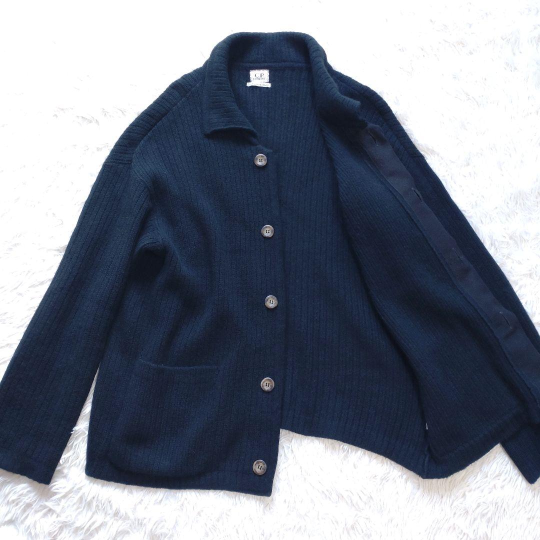 イタリア製 C.P. Company アンゴラ混 ニットカーディガン ブラック