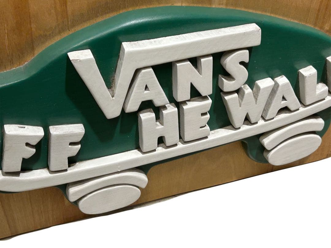 超レア 販促 非売品 VANS バンズ OFF THE WALL 木製 看板