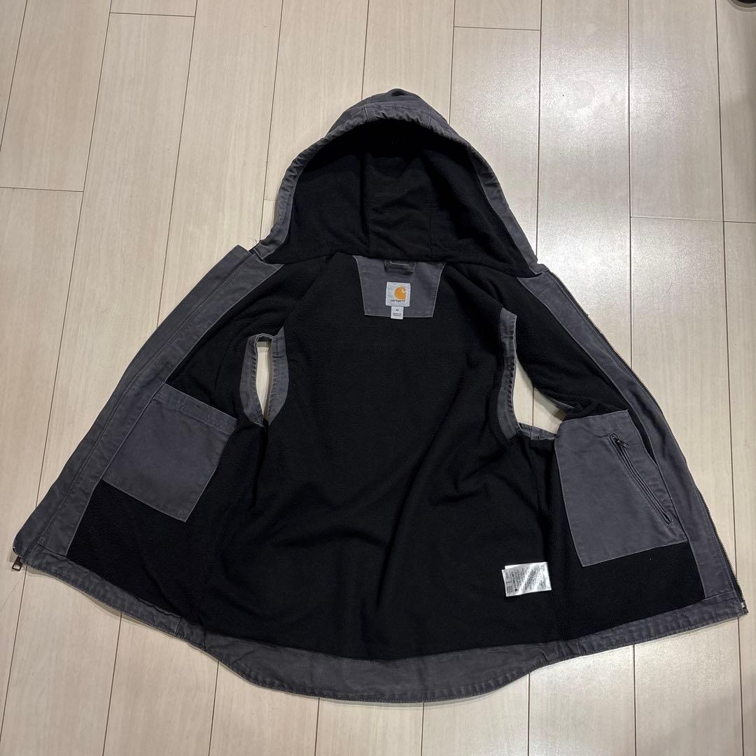 CarharttカーハートダックベストフードダークグレーM