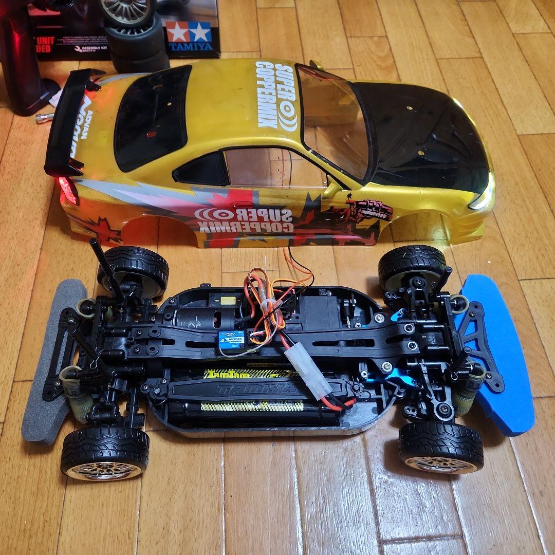 ■専用■　　　タミヤ ドリフト ラジコン フルセット　TT01　金　シルビア