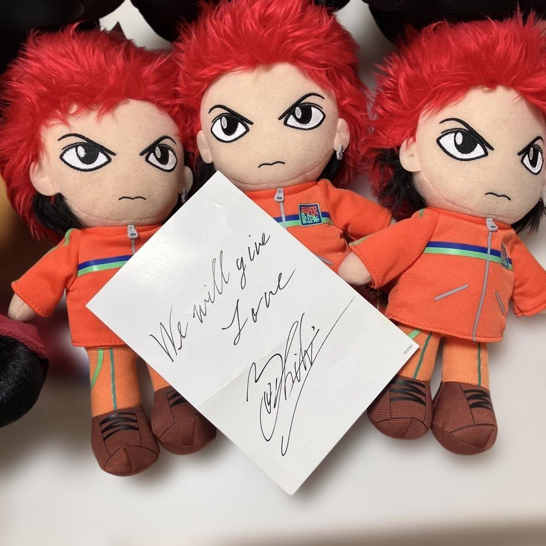 早い者勝ちyoshiki tty、hideぬいぐるみ　yoshikiサイン付き