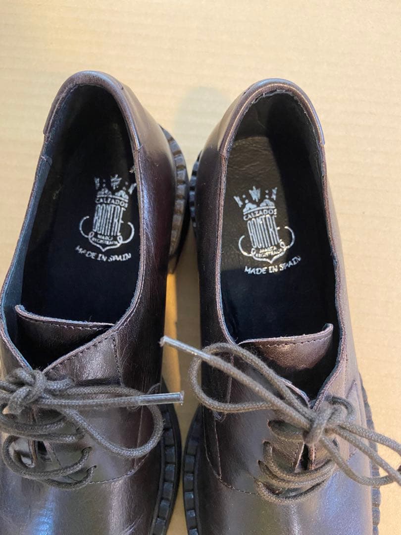 【新品未使用品】ボントレ　レースアップシューズ　37