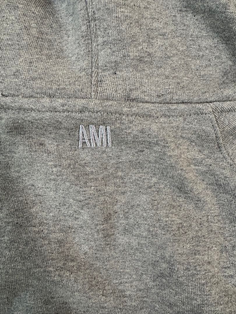 AmiParis フルジップパーカー アミパリス グレー 灰色 M