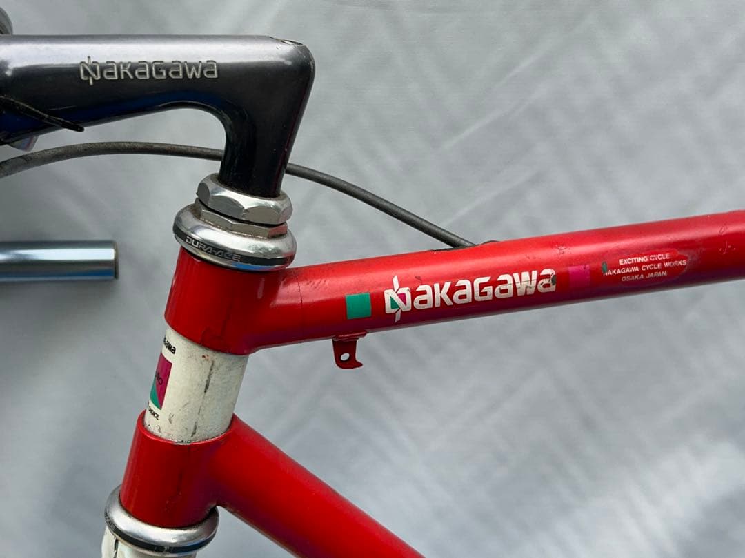 NAKAGAWA ナカガワ クロモリロード ビンテージ 52 赤/白 現状渡し