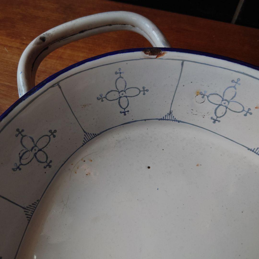 フランスアンティーク琺瑯パン