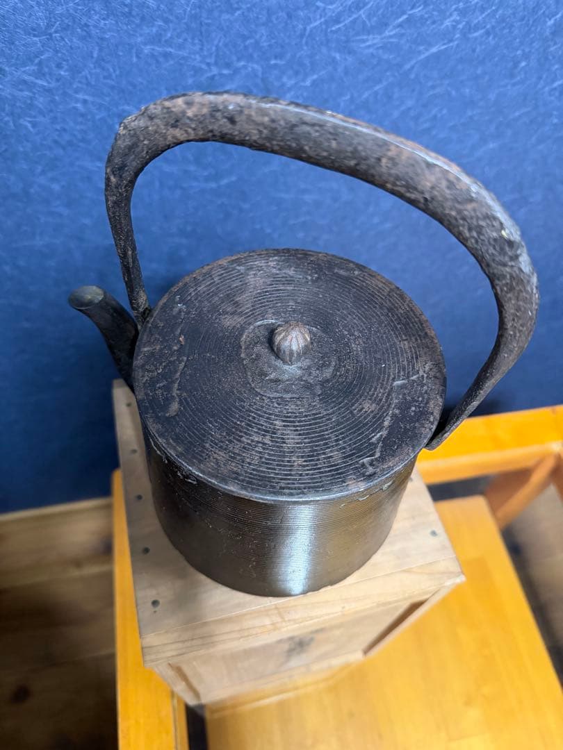 南部鉄瓶　南部鉄器　昭和9年　昭和レトロ　盛岡市