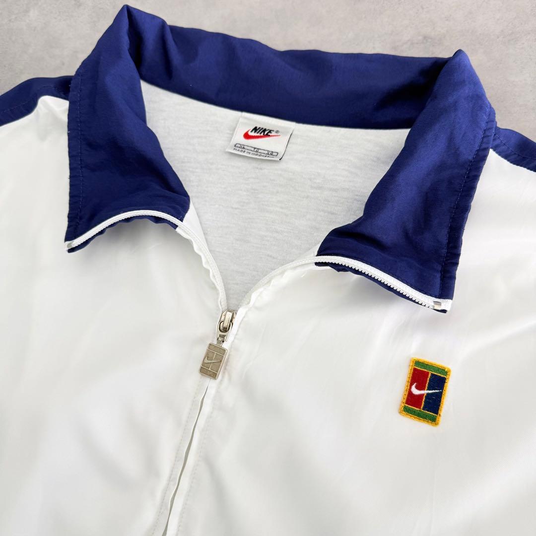 90sヴィンテージ OLD NIKE ナイキ テニスロゴ ナイロンジャケットXL