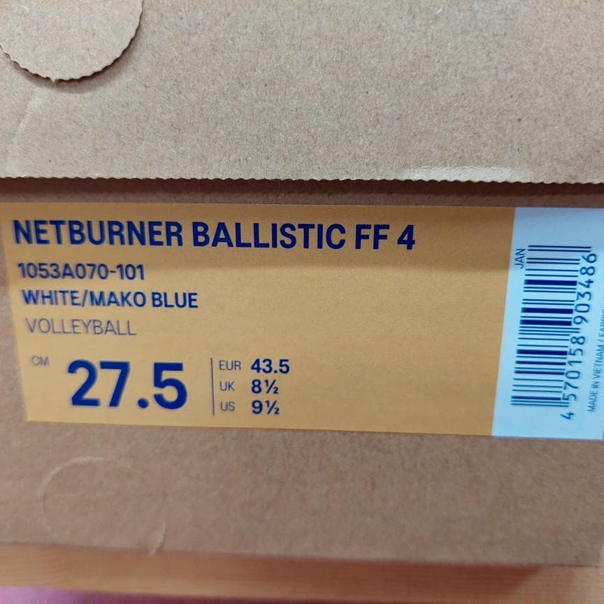 アシックス バレーボールシューズ 27.5cm 1053A070-101