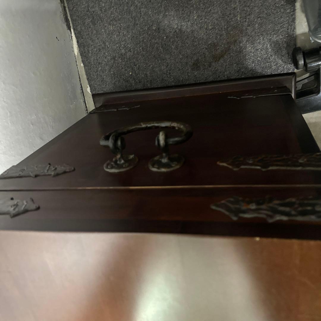 アンティーク風木製収納ボックス