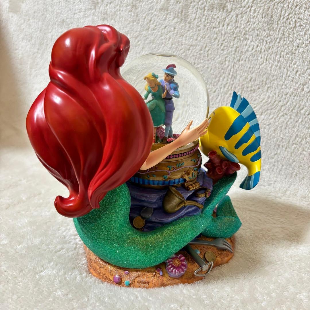 【ほぼ新品】ディズニー スノードーム オルゴール リトルマーメイド アリエル