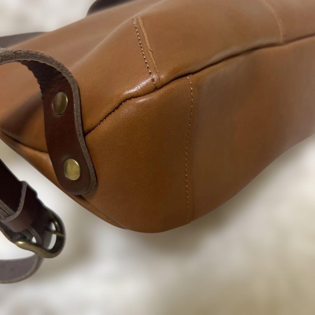 【極美品】クレドラン マルシェリュック ブラウン　レザー