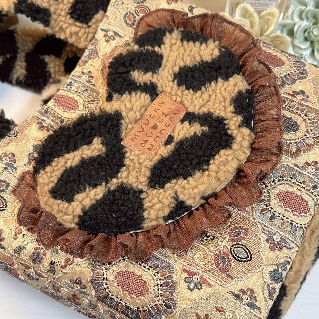 あ*き様 コヤンイサムチョン♡新作カフェオレ色インド刺繍リトルサンダーのトートバ