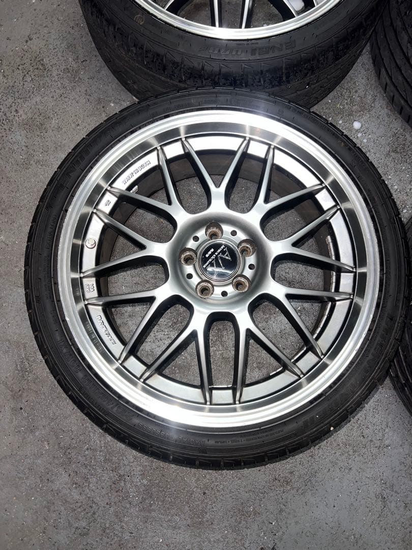 ケン坊さん専用RAYS MM-X pcd100 7.5j +52 プリウス