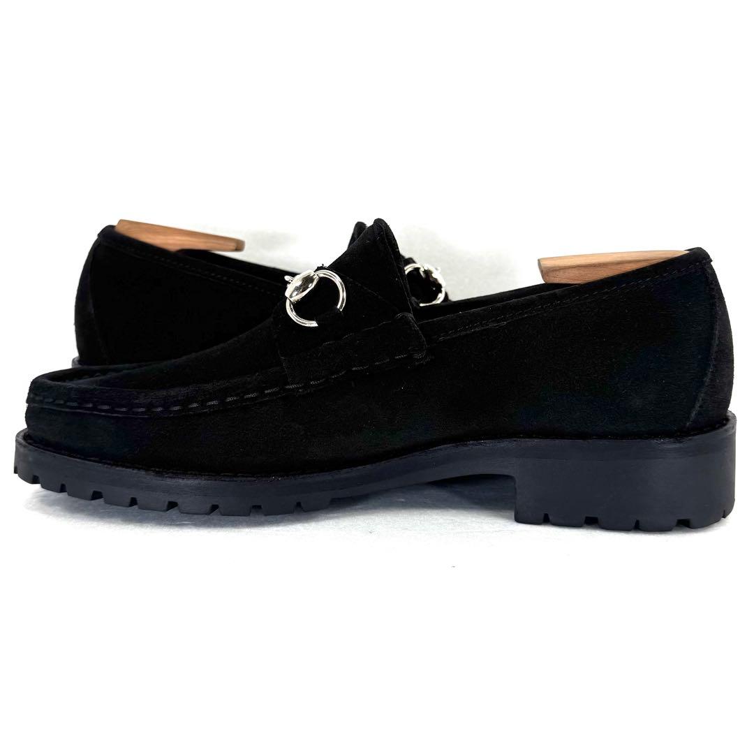 【GUCCI】 グッチ （24cm） ホースビットローファー スエード 美品