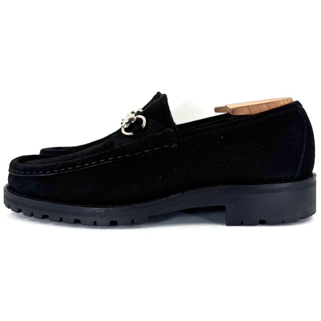 【GUCCI】 グッチ （24cm） ホースビットローファー スエード 美品