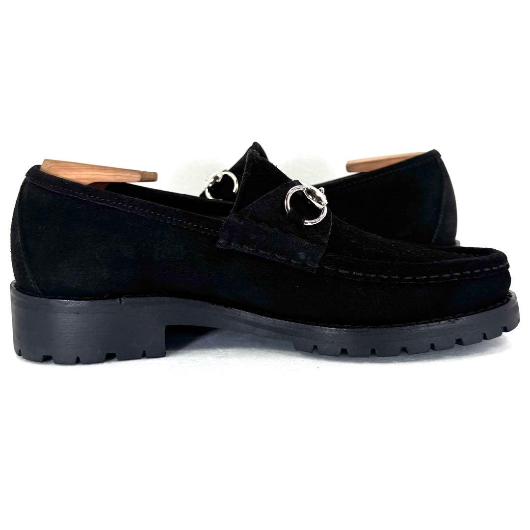 【GUCCI】 グッチ （24cm） ホースビットローファー スエード 美品