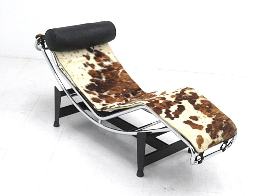 IDC大塚家具　コルビジェ　LC4　ハラコ　リクライニングソファ　シェーズロング