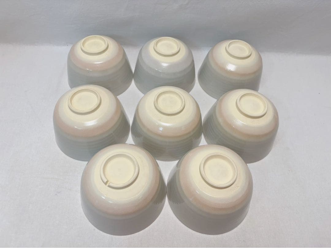 ほぼ未使用 茶道具 昌山作 御本手 数茶碗 8客組 陶印 茶器 茶事 共箱