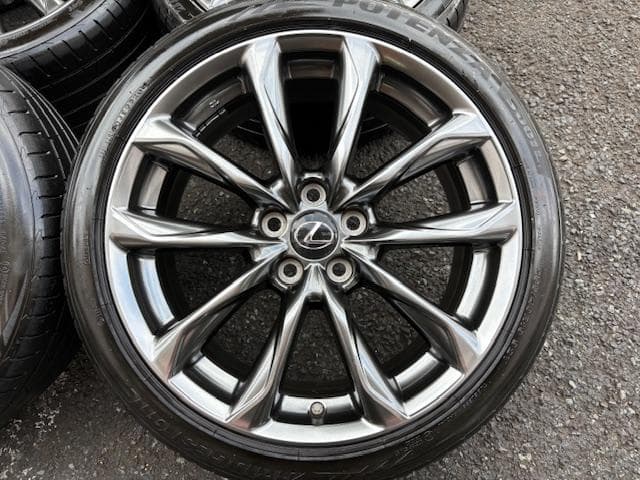 美品！レクサス RC 後期 Fスポーツ純正 19インチ IS、流用などに