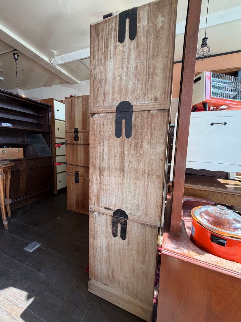 桐箪笥 アンティーク 和　日本箪笥 古家具 時代箪笥 収納棚 無垢材6段引出し