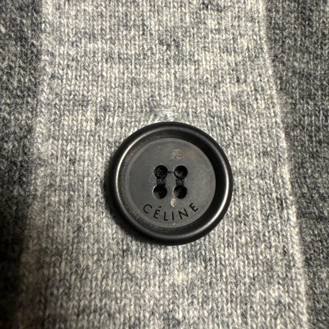 CELINE カラーブロックウールカーディガン