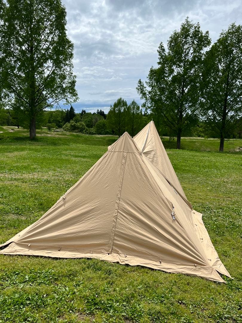 【二股ポール付】BUNDOK ソロティピー 1 TC サンドベージュ