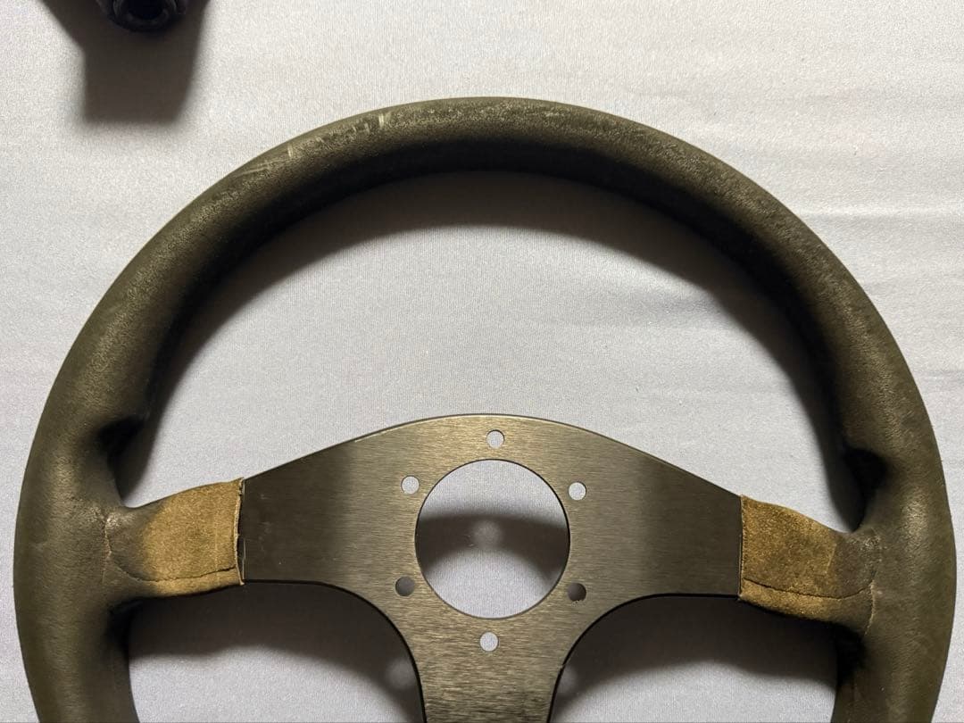 無限 MUGEN ステアリング momo 純正品 バックスキン