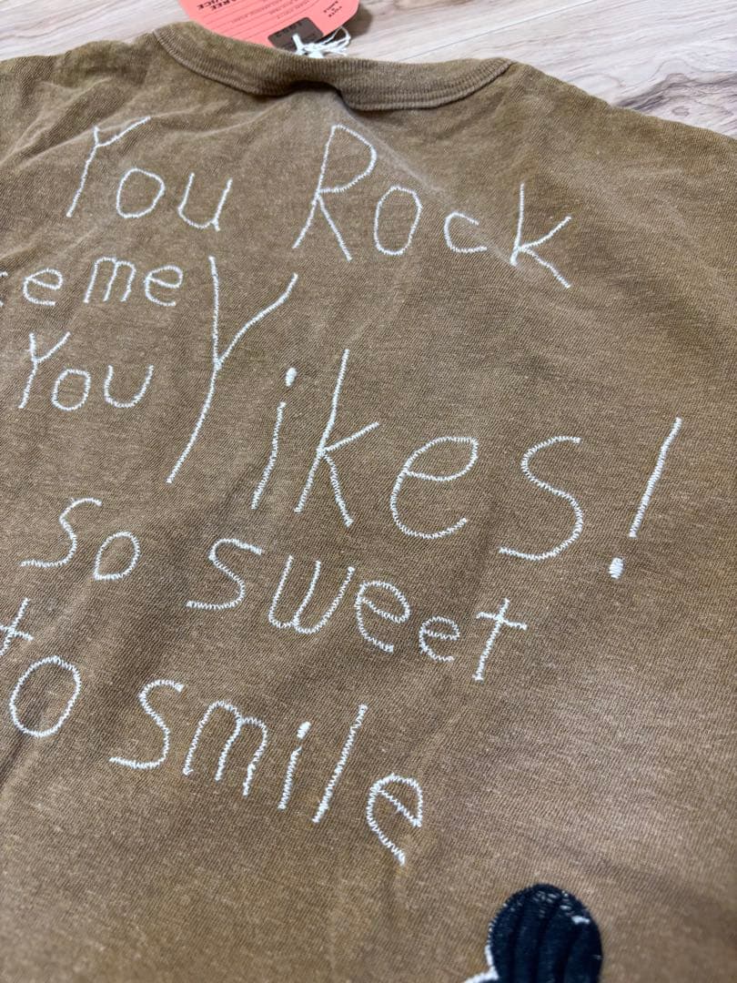 DENIMDUNGAREE×ディズニー Mickeyラクガキ刺繍used加工T