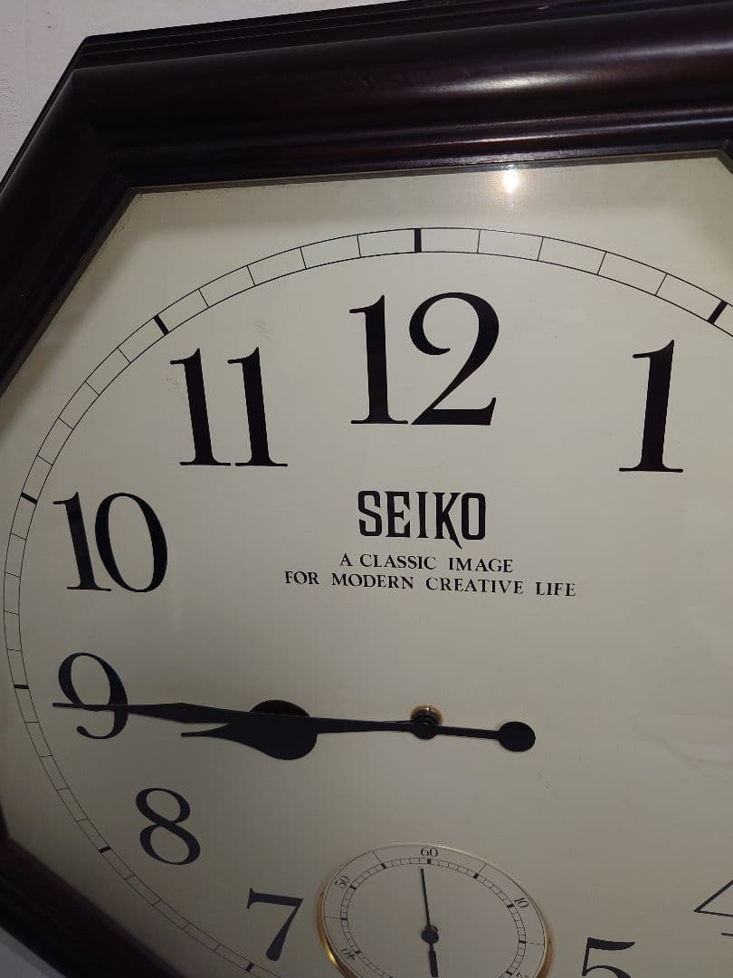 【特大】SEIKO セイコー 壁掛け時計 QUARTZ JAPAN KS421B