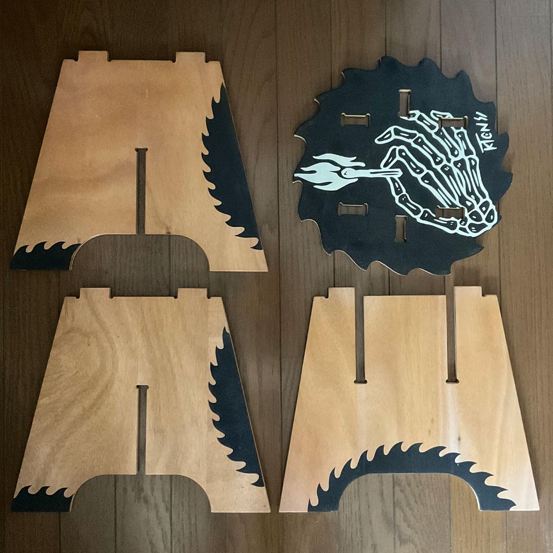 GRAIND LODGE スツール グラインドロッヂ SAWロゴ 生刷り