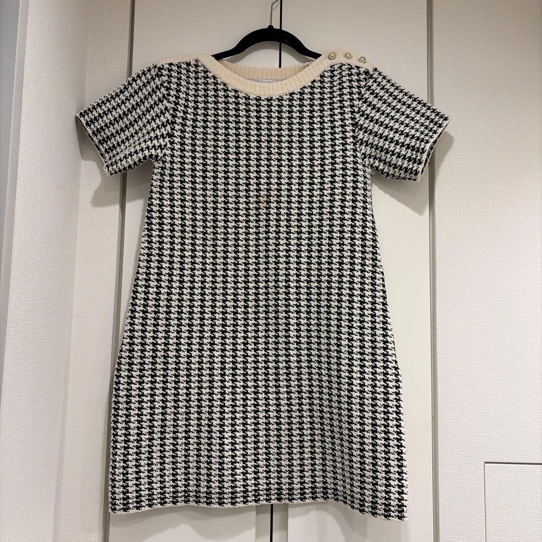 お値下げ　クリスチャンディオール　千鳥　ニット　ワンピース