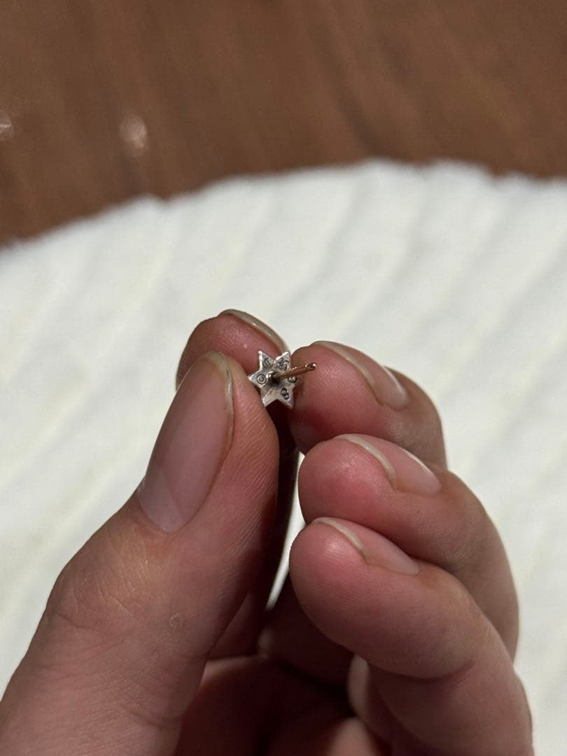 T*O様 クロムハーツ　星型スタッドピアス シルバー,14K