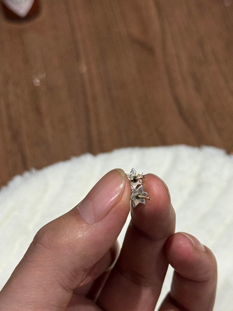 T*O様 クロムハーツ　星型スタッドピアス シルバー,14K